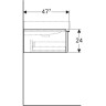 Тумба под раковину GEBERIT ICON 841261000 60 см