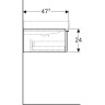 Тумба под раковину GEBERIT ICON 841262000 60 см