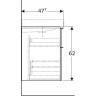 Тумба под раковину GEBERIT ICON 841362000 60 см