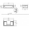 Тумба под раковину GEBERIT ICON 840290000 90 см