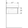 Тумба под раковину GEBERIT ICON 841292000 90 см
