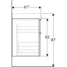 Тумба под раковину GEBERIT ICON 841392000 90 см