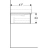 Тумба под раковину GEBERIT ICON 841591000 90 см