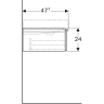 Тумба под раковину GEBERIT ICON 841592000 90 см