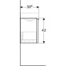 Тумба под раковину GEBERIT ICON XS 840054000 50 см