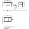 Тумба под раковину GEBERIT IT! 819181000 70 см