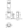 Тумба под раковину GEBERIT RENOVA NR.1 COMPRIMO 862040000 35 см