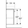 Тумба под раковину GEBERIT RENOVA NR.1 COMPRIMO 862045000 40 см