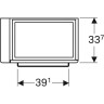 Тумба под раковину GEBERIT RENOVA NR.1 COMPRIMO 862266000 60 см