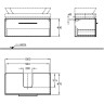 Тумба под раковину GEBERIT SILK Y816012000 100 см