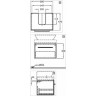 Тумба под раковину GEBERIT SILK Y816060000 60 см