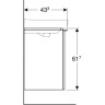 Тумба под раковину GEBERIT SMYLE SQUARE 500.366.JR.1