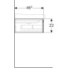 Тумба под раковину GEBERIT XENO² 500.505.43.1 60 см