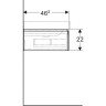 Тумба под раковину GEBERIT XENO² 500.514.01.1 90 см