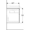 Тумба под раковину GEBERIT XENO² 500.515.01.1 90 см