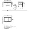 Тумба с раковиной GEBERIT KERAMAG IT! 121980000+819180000