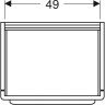 Тумба с раковиной GEBERIT MYDAY Y824065000+125465600