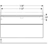 Тумба с раковиной GEBERIT SMYLE SQUARE 500.253.01.1+500.355.00.1 120 см