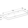 Тумба с раковиной GEBERIT SMYLE SQUARE 500.253.01.1+500.355.00.1 120 см