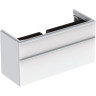 Тумба с раковиной GEBERIT SMYLE SQUARE 500.253.01.1+500.355.00.1 120 см