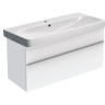 Тумба с раковиной GEBERIT SMYLE SQUARE 500,253,01,1+500,355,00,1 120 см