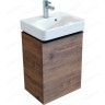 Тумба с раковиной GEBERIT SMYLE SQUARE 45 500,351.JR.1+500,222,01,1 пекан левый