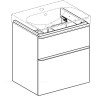 Тумба с раковиной GEBERIT SMYLE SQUARE 500.352.00.1-500.229.01.1 60 см белый