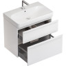 Тумба с раковиной GEBERIT SMYLE SQUARE 500.353.00.1-500.249.01.1 75 см белый