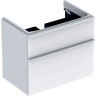 Тумба с раковиной GEBERIT SMYLE SQUARE 500.353.00.1-500.249.01.1 75 см белый