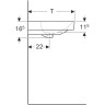 Тумба с раковиной GEBERIT SMYLE SQUARE 500.354.JR.1 90