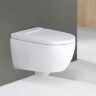 Унитаз-биде подвесной GEBERIT AQUACLEAN ALBA 146.350.01.1, KeraTect, накладка белая
