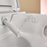 Унитаз-биде подвесной GEBERIT AQUACLEAN ALBA 146.350.01.1, KeraTect, накладка белая