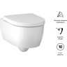 Унитаз с инсталляцией подвесной GEBERIT ICON 500.362.00.I с горизонтальным выпуском