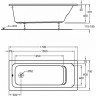 Ванна акриловая GEBERIT RENOVA NR.1 170х75 657370000