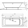 Ванна акриловая GEBERIT RENOVA NR.1 190х80 657390000