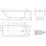 Ванна акриловая GEBERIT SOANA 170x75 554.006.01.1