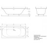 Ванна акриловая GEBERIT SOANA DUO 190x90 554.008.01.1