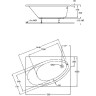 Ванна асимметричная GEBERIT RENOVA NR.1 657350000 150x100 угловая правая