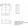 Зеркальный шкаф с подсветкой GEBERIT OPTION 500.273.00.1 60 см
