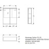 Зеркальный шкаф с подсветкой GEBERIT OPTION PLUS 801461000 60 см