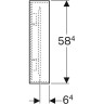 Зеркало с подсветкой GEBERIT CITTERIO 500.571.JJ.1 135 см