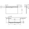 Зеркало с подсветкой GEBERIT ICON 840720000 120 см