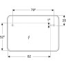 Зеркало с подсветкой GEBERIT MYDAY 824300000 100 см