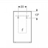 Зеркало с подсветкой GEBERIT OPTION PLUS 501.070.00.1 40 см