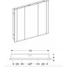 Зеркало-шкаф с подсветкой GEBERIT ONE 500.496.00.1 115 см
