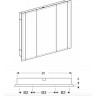 Зеркало-шкаф с подсветкой GEBERIT ONE 500.487.00.1 130 см